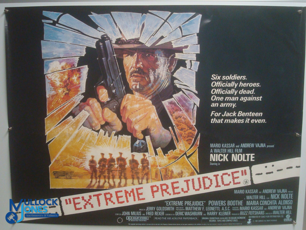 Original Movie/Film Poster - 1987 Extreme Prejudice 40x30" approx. kept rolled, centre creases