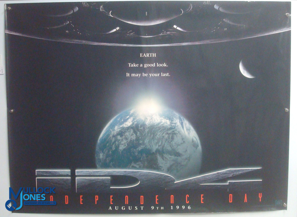 Original Movie/Film Poster – 1996 Independence Day 40x30" approx. kept rolled, creases apparent,