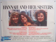 Original Movie/Film Poster – 1986 Hannah and Her Sisters 40x30" approx. kept rolled, creases