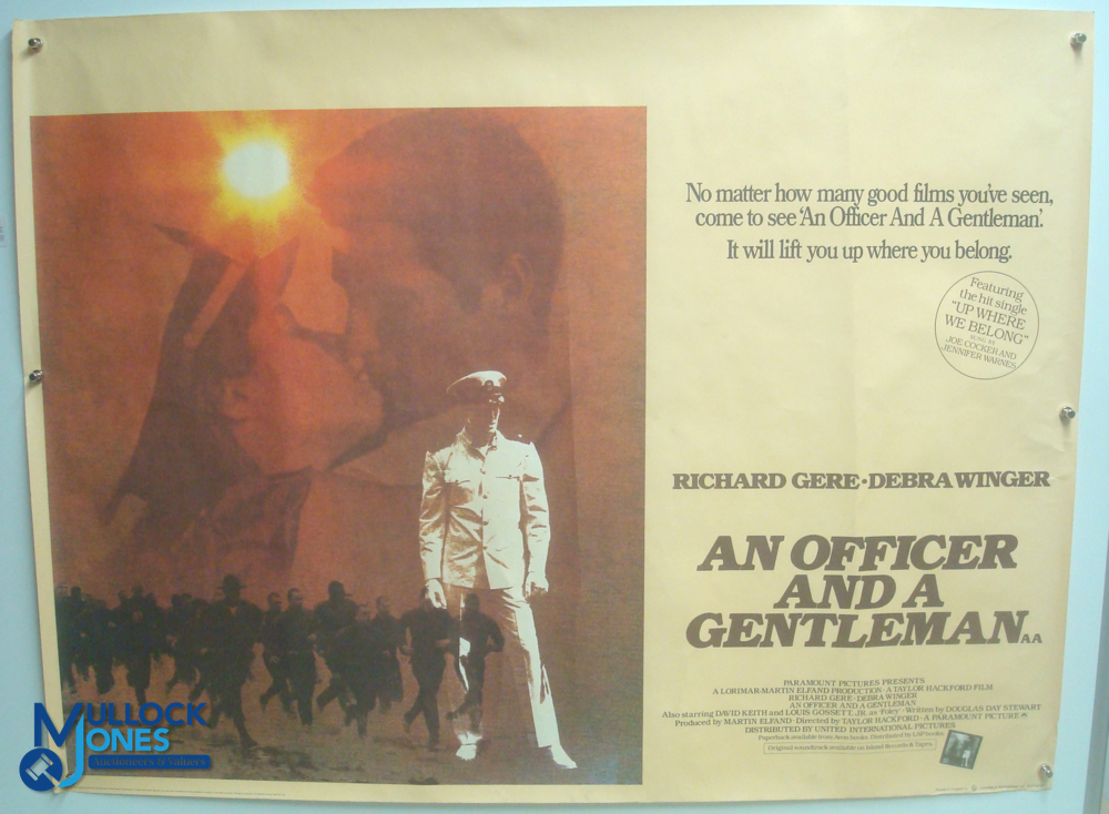 Original Movie/Film Poster – 1982 An Officer and a Gentleman 40x30" approx. kept rolled, creases