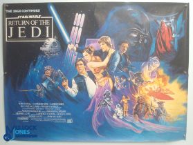 Original Movie/Film Poster – 1983 Star Wars Return of the Jedi 40x30" approx. kept rolled, creases