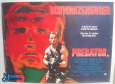 Original Movie/Film Poster – 1987 Predator 40x30" approx. kept rolled, creases apparent, Ex Cinema
