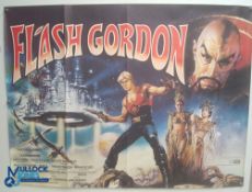 Original Movie/Film Poster – 1980 Flash Gordon 40x30" approx. kept rolled, creases apparent, 3