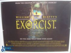 Original Movie/Film Poster – 1990 Horror Exorcist III 40x30" approx. kept rolled, creases