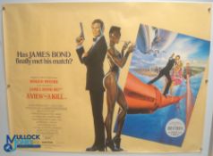 Original Movie/Film Poster – 1985 James Bond A View to a Kill 40x30" approx. kept rolled, creases