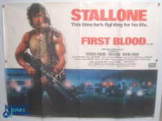 Original Movie/Film Poster – 1982 Sylvester Stallone First Blood 40x30" approx. kept rolled, creases