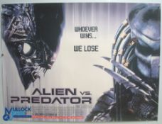 Original Movie/Film Poster – 2004 Alien vs Predator 40x30" approx. kept rolled, creases apparent, Ex