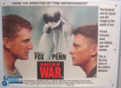 Original Movie/Film Poster – 1990 Casualties of War 40x30" approx. kept rolled, creases apparent, Ex