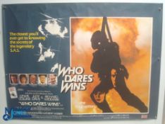 Original Movie/Film Poster – 1982 Who Dares Wins 40x30" approx. kept rolled, creases apparent, Ex