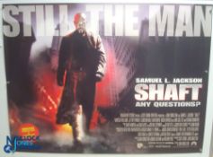 Original Movie/Film Poster – 2000 Shaft 40x30" approx. kept rolled, creases apparent, Ex Cinema