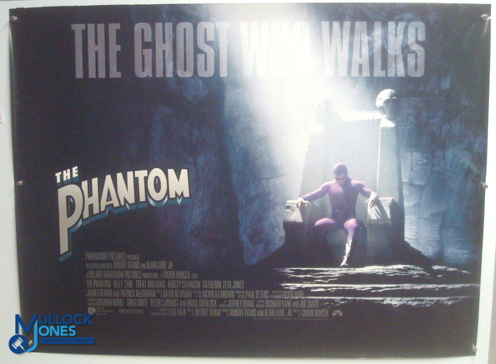 Original Movie/Film Poster – 1996 The Phantom 40x30" approx. kept rolled, creases apparent, Ex