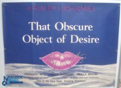 Original Movie/Film Poster – 1989 Wild Orchid, 1977 That Obscure Object of Desire 40x30" approx.
