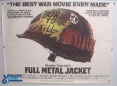 Original Movie/Film Poster – 1987 Full Metal Jacket 40x30" approx. kept rolled, creases apparent, Ex
