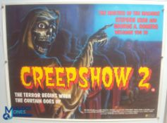 Original Movie/Film Poster – 1987 Horror Creepshow 2 40x30" approx. kept rolled, creases apparent,