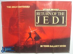 Original Movie/Film Poster – 1983 Star Wars Return of the Jedi 40x30" approx. kept rolled, creases