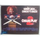 Original Movie/Film Poster – 1990 Childs Play 2 40x30" approx. kept rolled, creases apparent, Ex