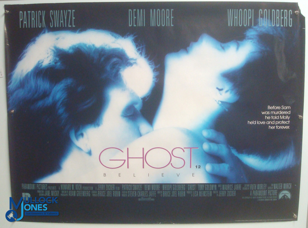 Original Movie/Film Poster – 1990 Ghost 2 Variations 40x30" approx. kept rolled, creases apparent, - Image 2 of 3