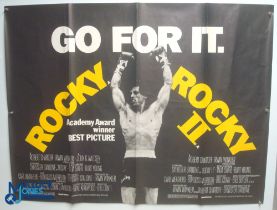 Original Movie/Film Poster – 1979 Rocky II 40x30" approx. kept rolled, creases apparent,