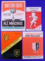 1971 British and I Lions Rugby Programmes (4): v NZ, 1st test, and v NZ Maoris, Wellington (47-9), S