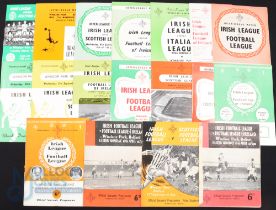 Selection of Irish Football League match programmes to include 1949 F.L. of Ireland, 1950 Scottish