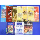 1991-2012 Wales in Australia Rugby Programmes (10): 1991 v NSW, Queensland Country of Origin and W