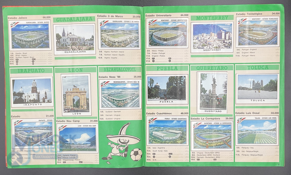 Panini FIFA World Cup Soccer Stars Mexico 1986 Sticker Album complete (Scores not filled in) - Image 4 of 8