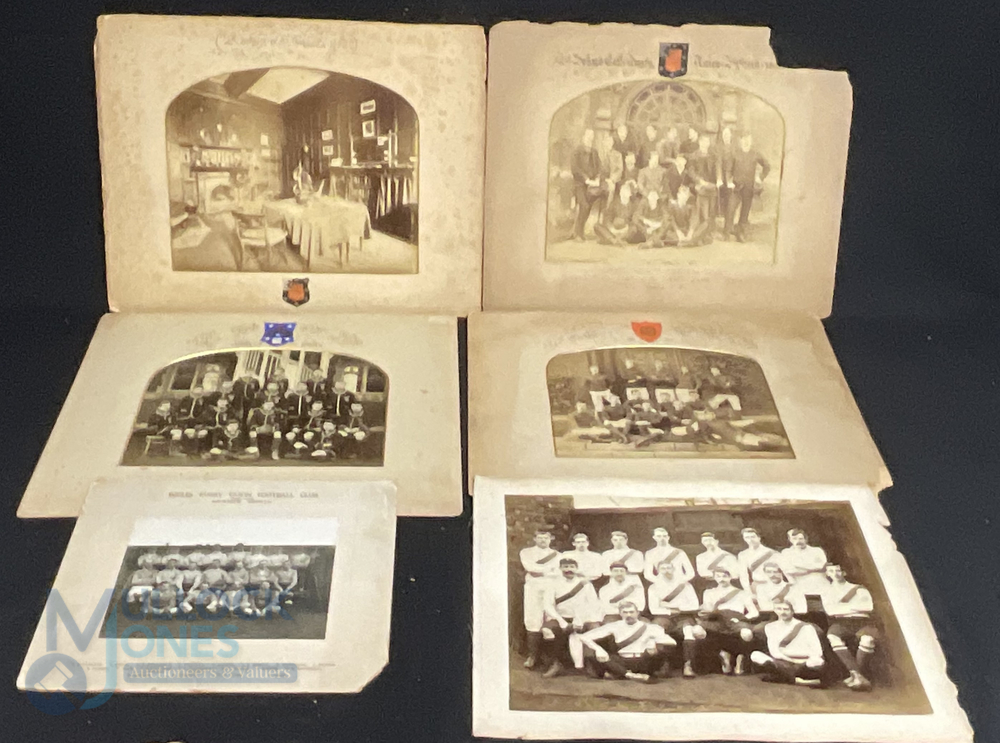 Selection of Rugby Football Club team photographs to include Eccles 1913-14, Victorian Lens