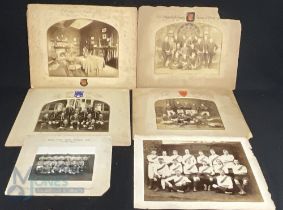 Selection of Rugby Football Club team photographs to include Eccles 1913-14, Victorian Lens