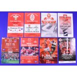 1980-2008 Wales Home Rugby Programmes (8): v Overseas XV, Four Nations Match and President's XV,