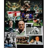 Rugby Player Signed Photographs (12): Features M Tindall, B O'Driscoll, K Wood, G Hastings, H