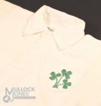 Scarce 1965 Kevin Flynn White Irish Rugby Jersey: The fine and well-remembered centre's less-usual