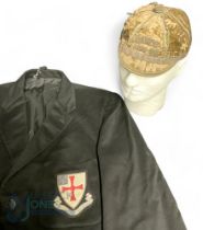 Durham University Rugby Football Blazer with early 1891-92 Rugby cap (please note cap is in poor