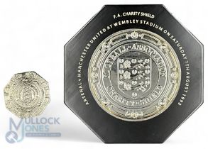 1993 Arsenal v Manchester Utd FA Reproduction Charity Shield and Badge (2)