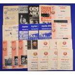 Collection of Leyton Orient (Orient) home programmes 1955/56 Millwall, 1957/58 Reading (FAC), 1959/