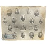 1901-1902 Welsh Football union Triple Crown Winners period print featuring 17 players A Bryce, G