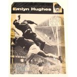 Album containing signed magazine photos of famous footballers 1960s, 1970s, 1980s to include Emlyn