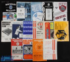 Collection of Grimsby Town 1966/67 Div. 3 away match programmes to include Bournemouth, Leyton
