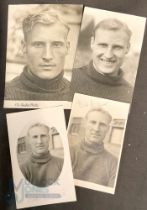 Original black and white Press Photographs Bert Williams of Wolverhampton Wanderers, two signed by