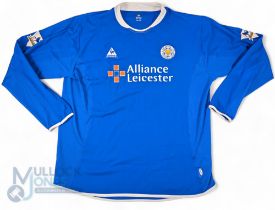 2003/04 Andy Impey No 2 Leicester City match worn home football shirt Lecoqsportif/Alliance, in
