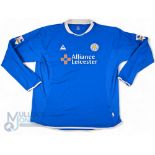 2003/04 Andy Impey No 2 Leicester City match worn home football shirt Lecoqsportif/Alliance, in