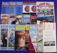 Collection of Aston Villa home programmes 1948/49 Preston NE, 1949/50 Bolton Wanderers, 1952/53