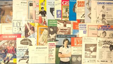 Testimonial/Benefit/Friendly match programmes featuring George Best to include 1979 Ipswich Town v