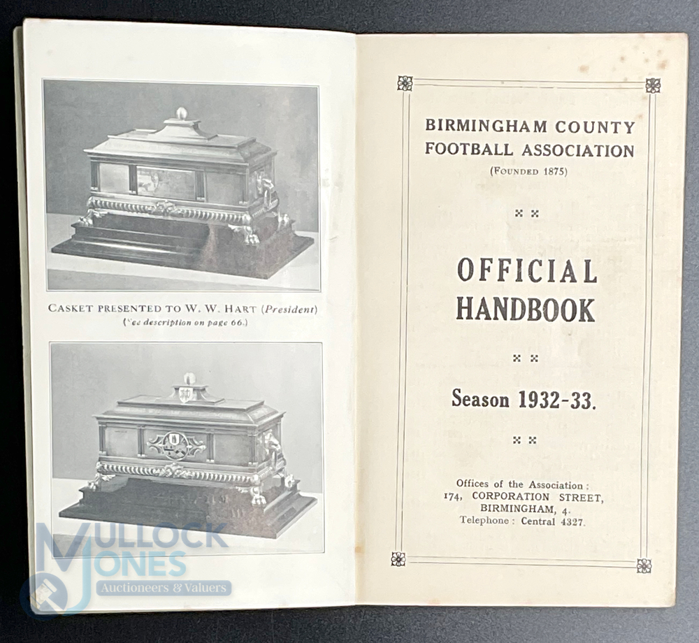 1932-33 Season Birmingham County Football Association Official Handbook - great information - Bild 2 aus 2