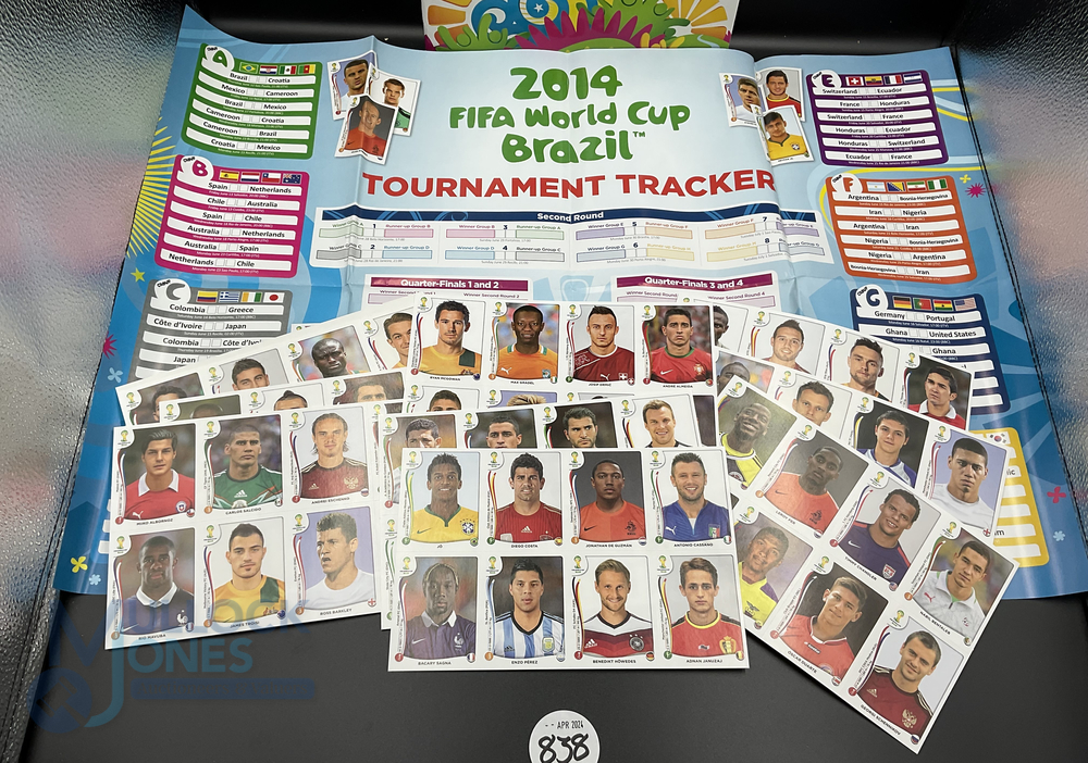 Panini FIFA World Cup Soccer Stars Brasil 2014 Sticker Album complete with Poster and 9 sets of - Image 2 of 6