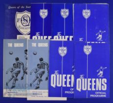 Selection of Queen of the South home match programmes 1960/61 East Stirling, 1966/67 Dumbarton,