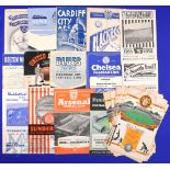 1955/56 Wolverhampton Wanderers complete league season match programmes homes (21) including