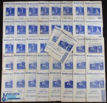 1957-59 Huddersfield Town Football Home Programme Collection: 2 seasons, all home programmes with