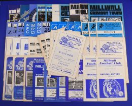 Collection of Millwall home programmes 1956/57 Torquay Utd, 1957/58 Torquay Utd, 1958/59 Reading,