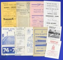 Shrewsbury Town away match programmes v non-league sides 1951/52 Leytonstone (FAC), 1956/57 Weymouth