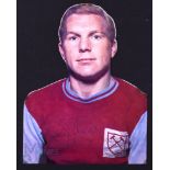 Bobby Moore 1966 England World Cup captain magazine (head and shoulders cut out) photo in West Ham